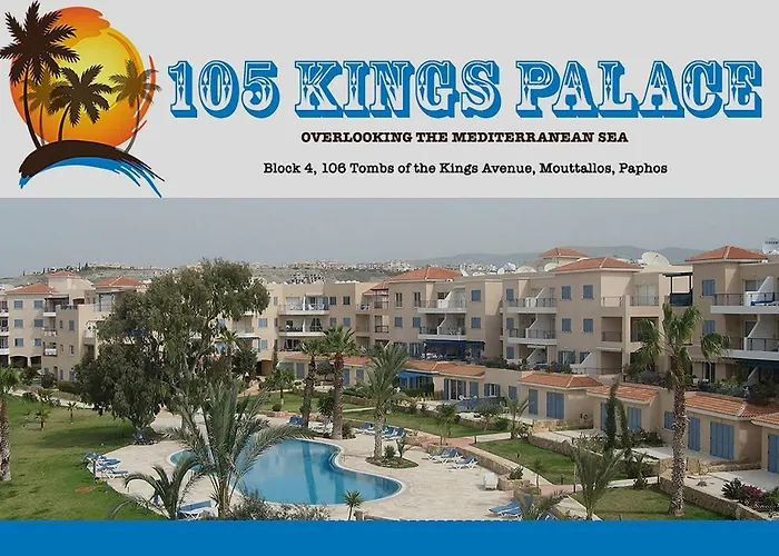 105 Kings Palace - Fabulous 2 Bed, 2 Bath, Large Patio With Garden - Sea Views Apartamento Paphos